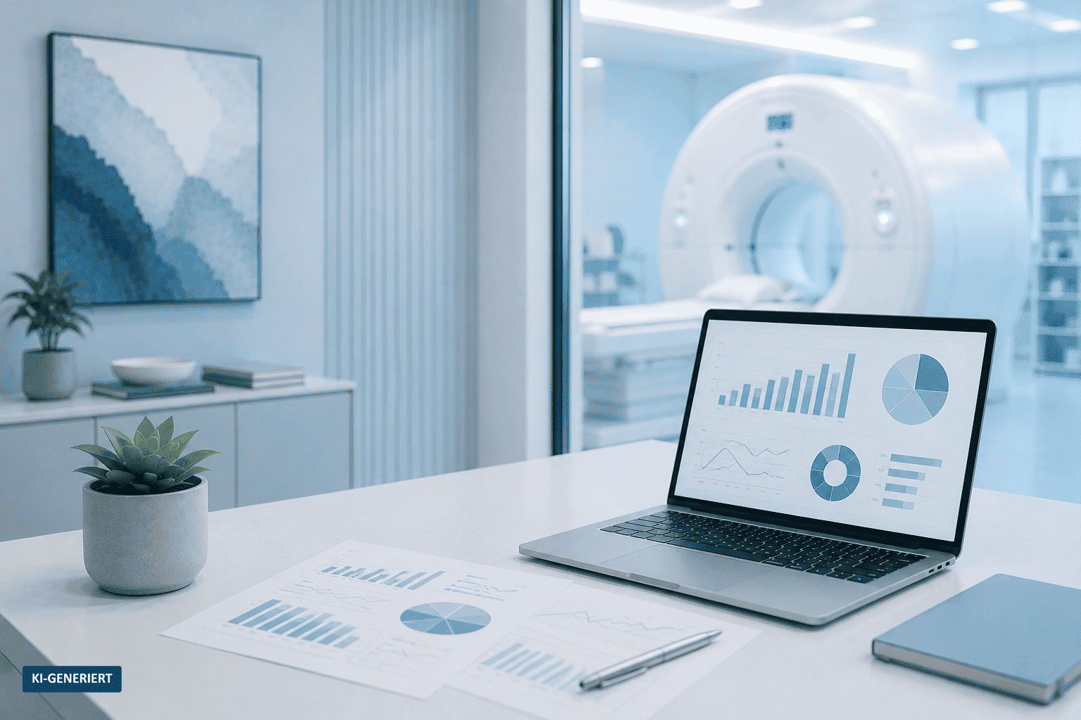 Performance-Analyse einer Radiologie mit Auswertungen zu Kennzahlen und Geräteauslastung